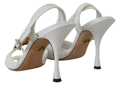 White Devotion Embellished Sandals Shoes