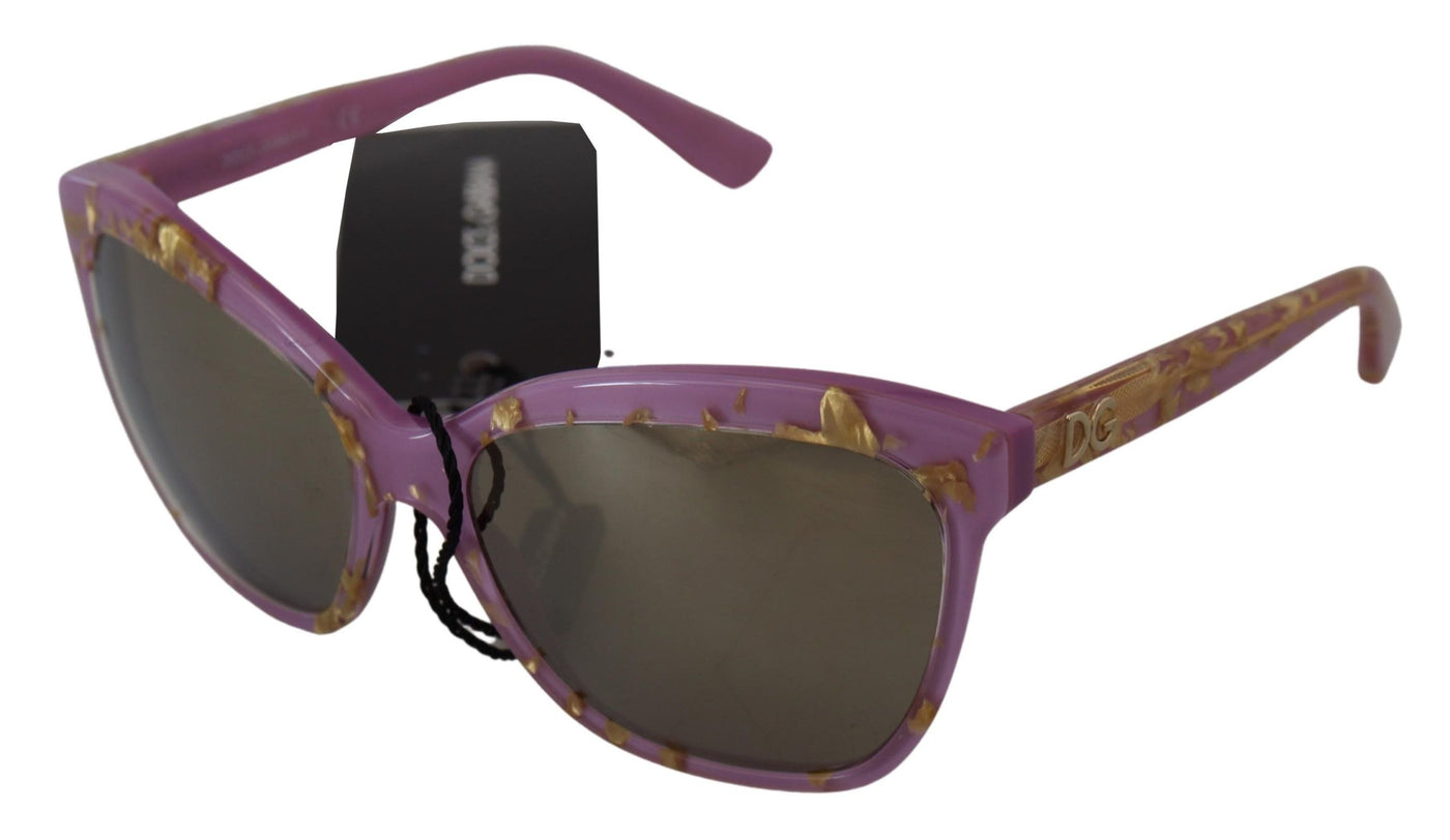 Violet Full Rim Rectangle Frame Shades DG4251 Sunglasses