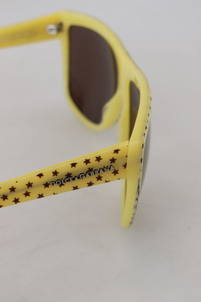 Yellow Stars Acetate Square Shades DG4125 Sunglasses