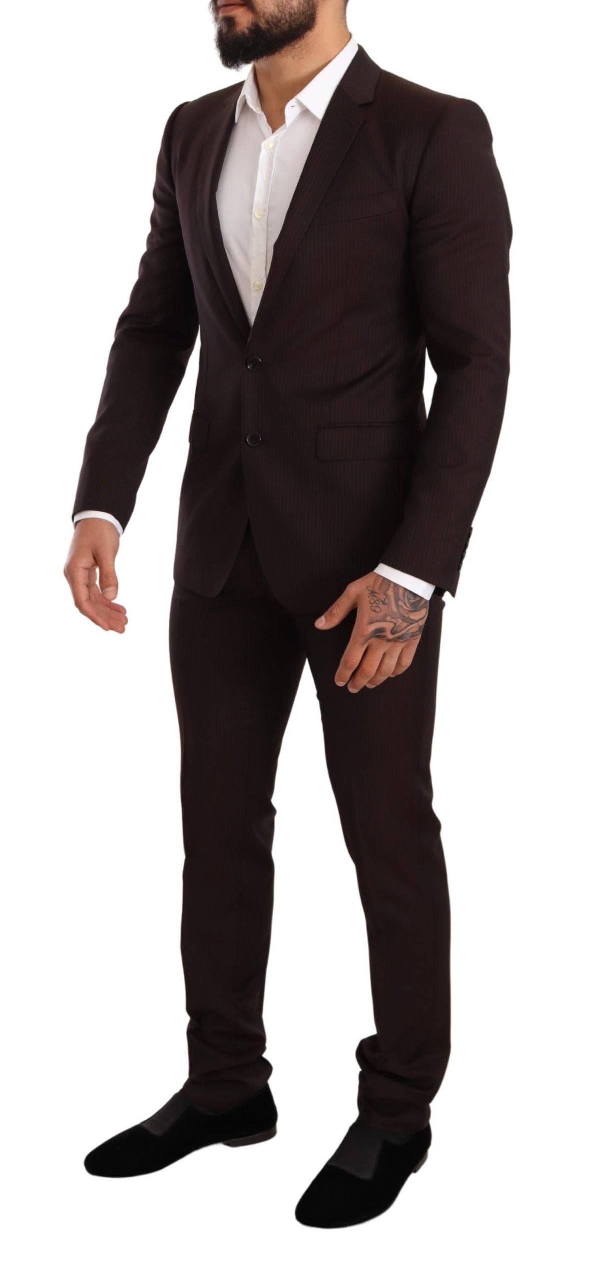 Bordeaux Wool MARTINI Slim Fit Suit