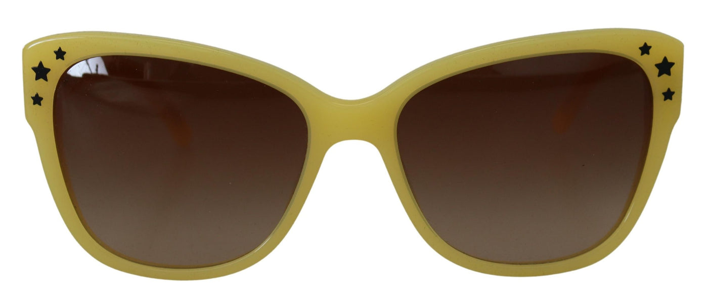 Yellow Acetate Frame Stars Embellishment DG4124 Sunglasses