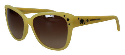 Yellow Acetate Frame Stars Embellishment DG4124 Sunglasses