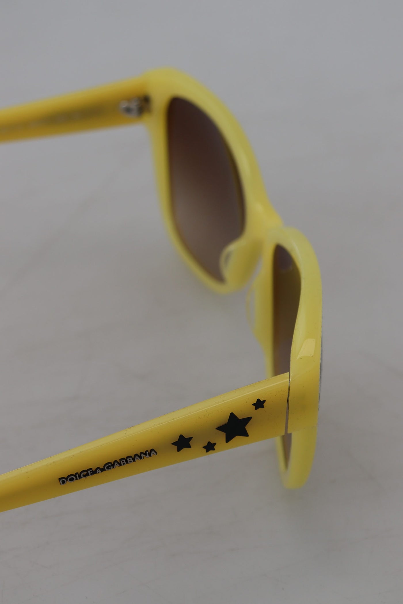 Yellow Acetate Frame Stars Embellishment DG4124 Sunglasses