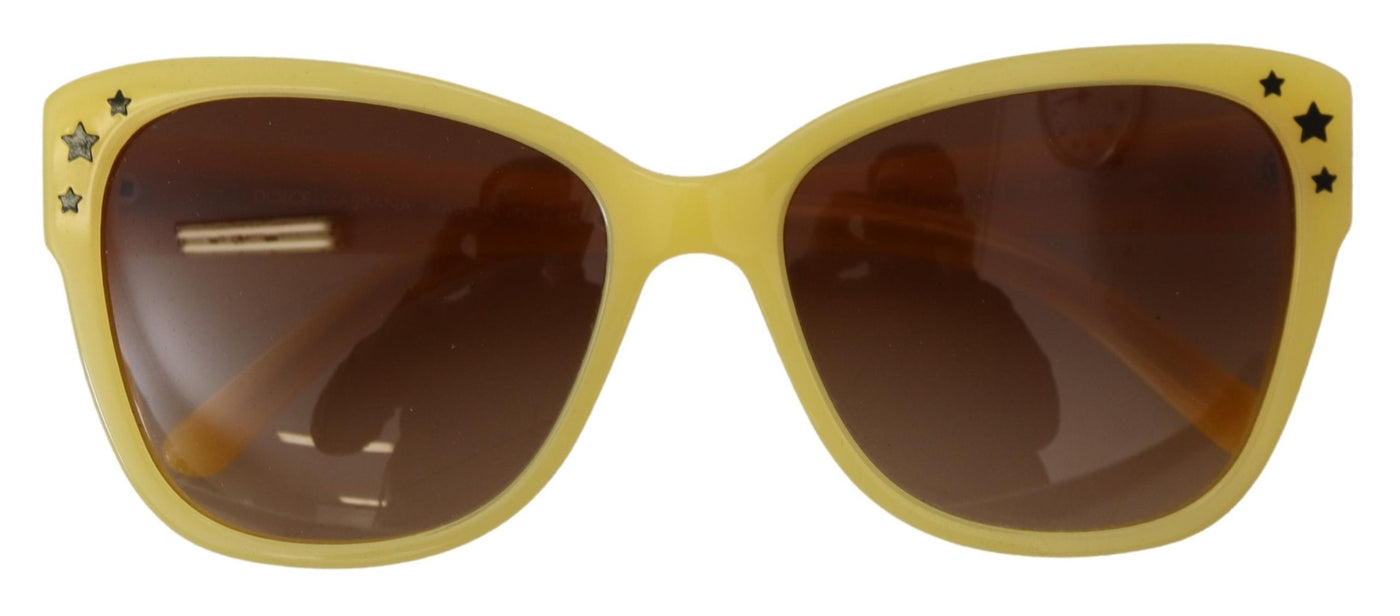 Yellow Acetate Frame Stars Embellishment DG4124 Sunglasses