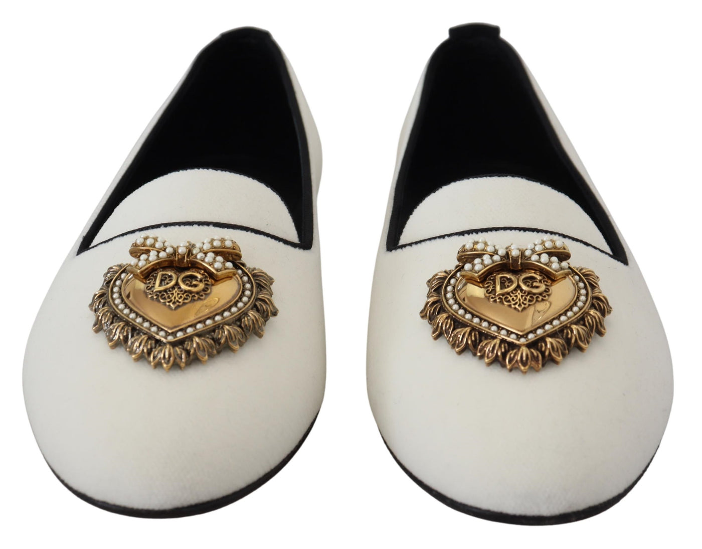 White Velvet Slip Ons Loafers Flats Shoes