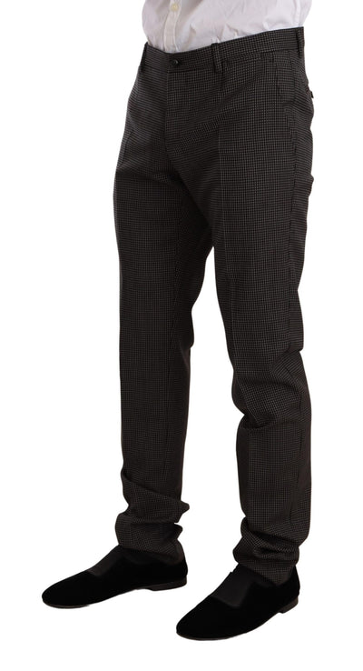 Black Fantasy Pattern Wool MARTINI Suit