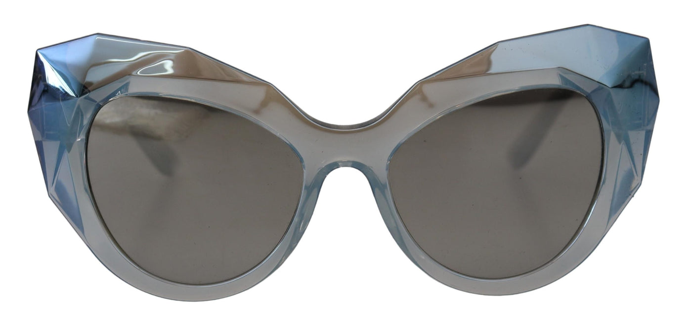 Gray Plastic Frame Cat Eye Mirror Lens DG6122 Sunglasses