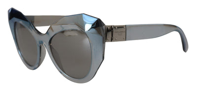 Gray Plastic Frame Cat Eye Mirror Lens DG6122 Sunglasses