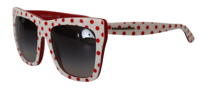 White Red Polka Dots Acetate DG4228 Sunglasses