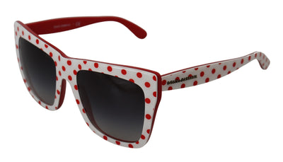 White Red Polka Dots Acetate DG4228 Sunglasses