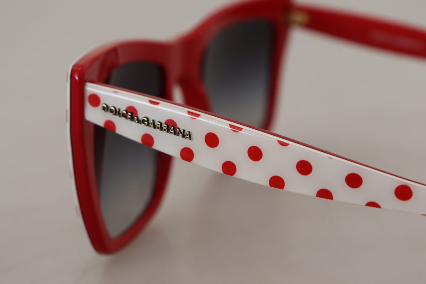 White Red Polka Dots Acetate DG4228 Sunglasses