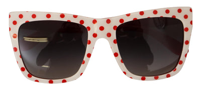 White Red Polka Dots Acetate DG4228 Sunglasses