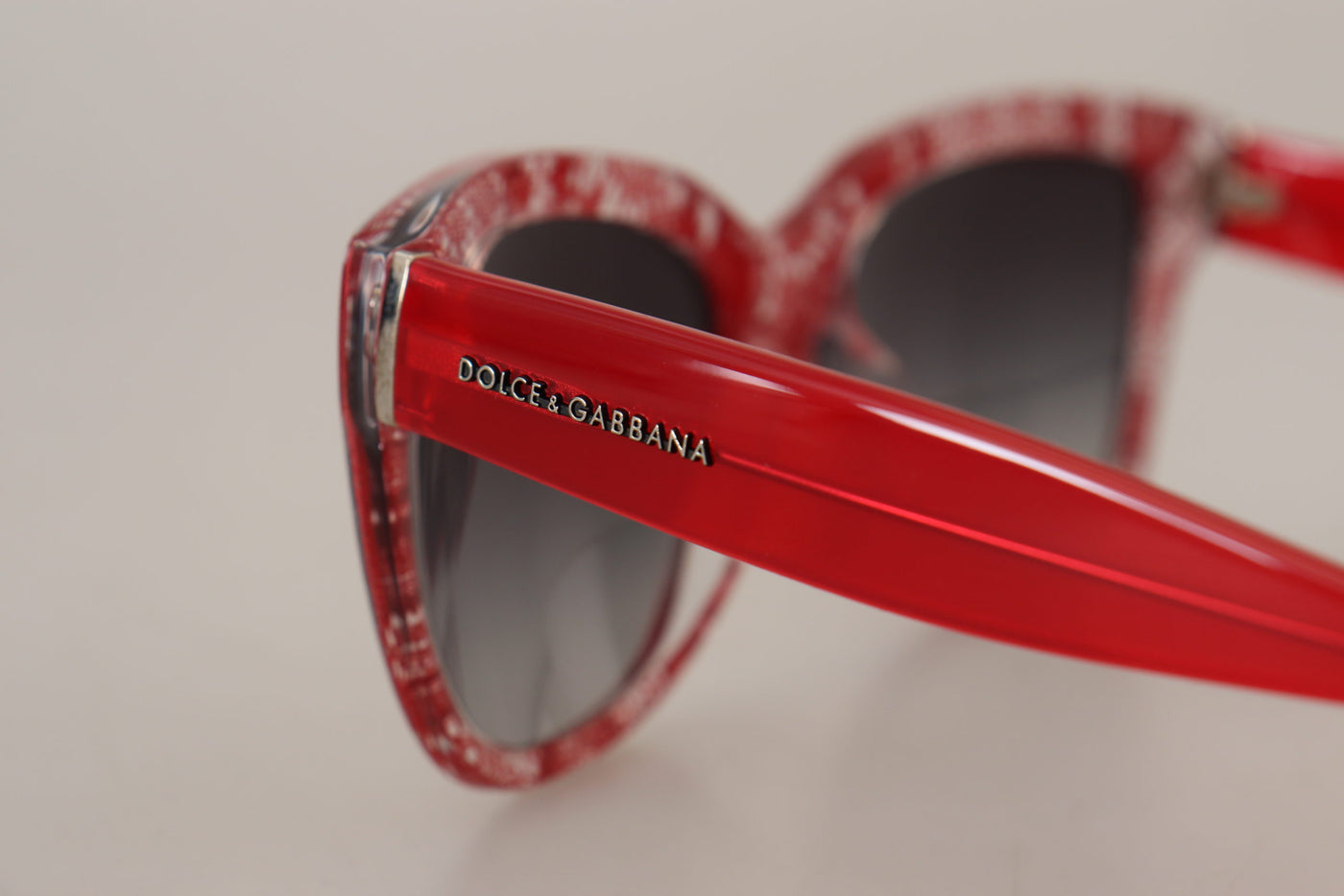 Red Lace Acetate Rectangle Shades DG422A Sunglasses