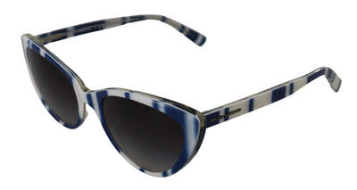 White Blue Striped Full Rim Frame DG4181 Sunglasses