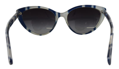 White Blue Striped Full Rim Frame DG4181 Sunglasses