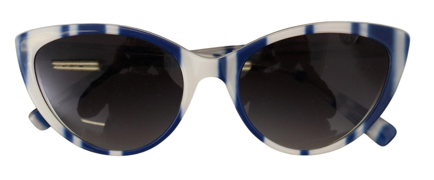 White Blue Striped Full Rim Frame DG4181 Sunglasses