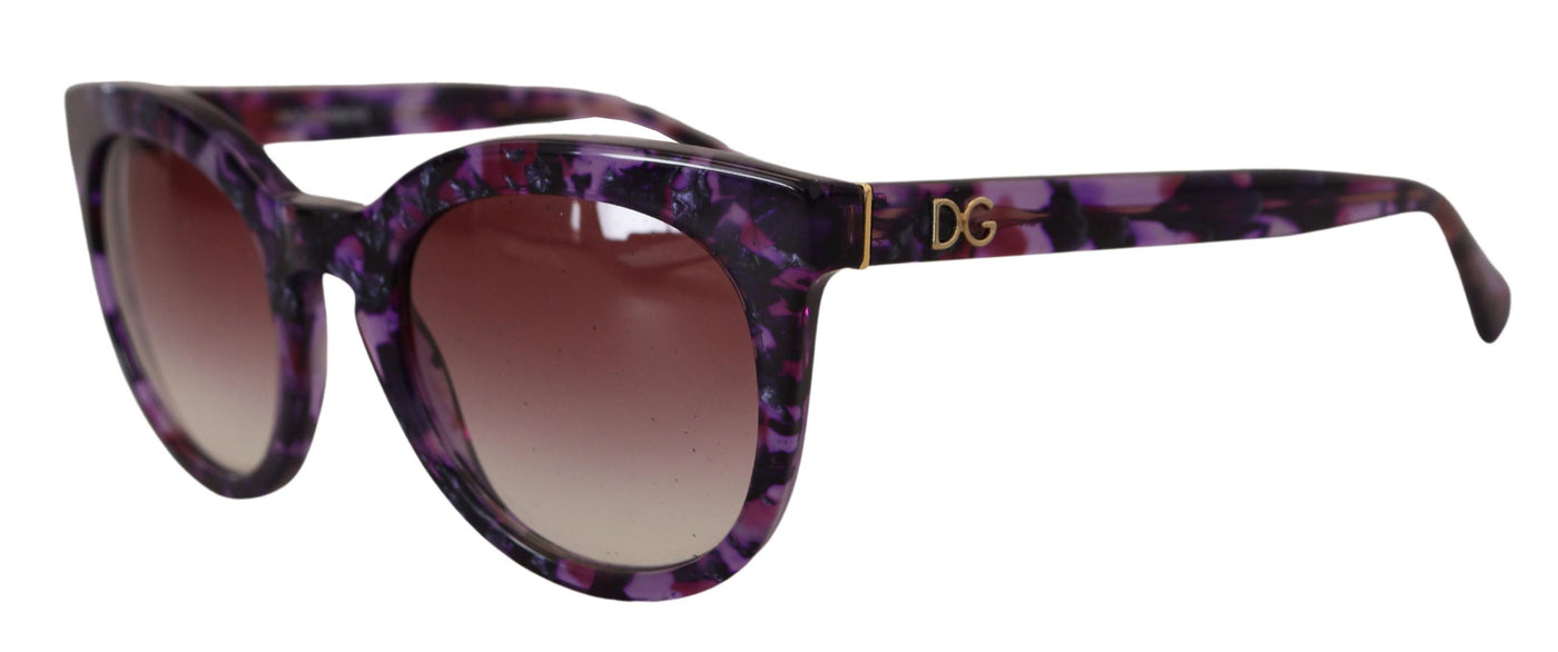 Purple Tortoise Oval Full Rim DG424B Sunglasses