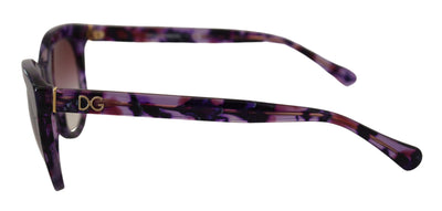 Purple Tortoise Oval Full Rim DG424B Sunglasses