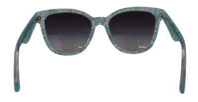 Blue Lace Crystal Acetate Butterfly DG4190 Sunglasses