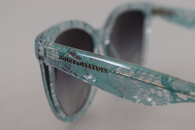 Blue Lace Crystal Acetate Butterfly DG4190 Sunglasses