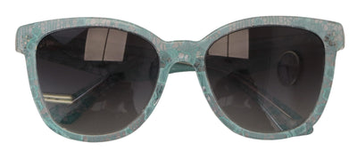 Blue Lace Crystal Acetate Butterfly DG4190 Sunglasses