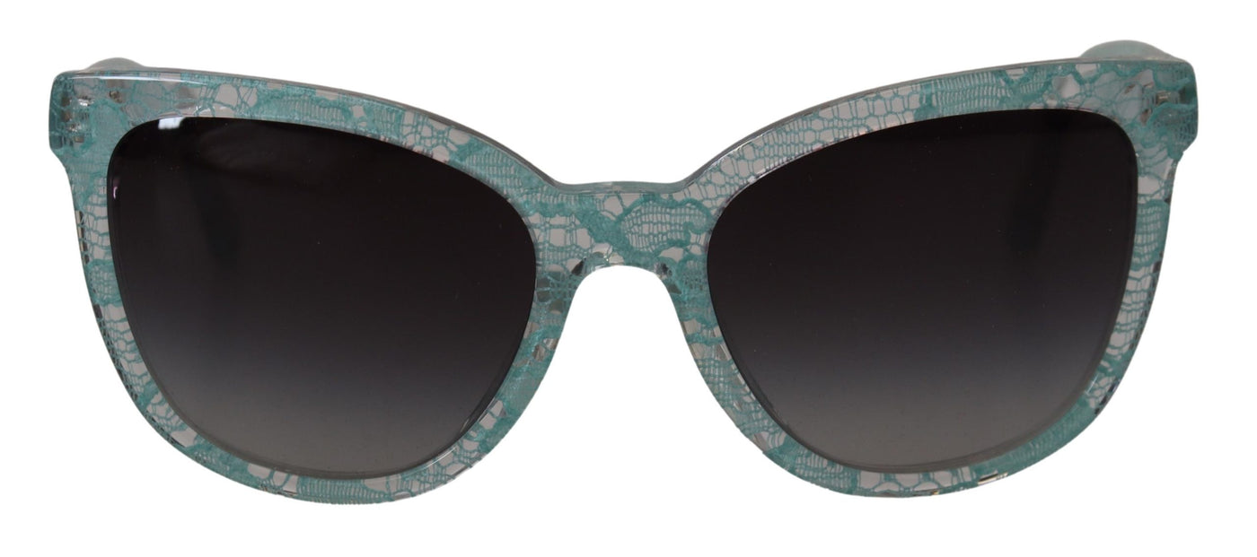 Blue Lace Crystal Acetate Butterfly DG419C Sunglasses