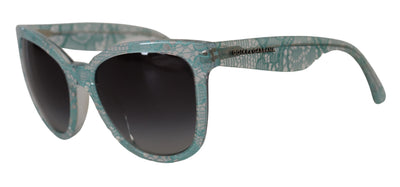 Blue Lace Crystal Acetate Butterfly DG419C Sunglasses