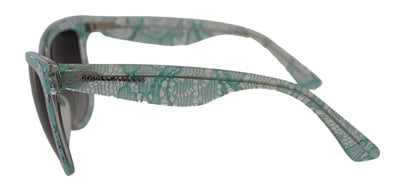 Blue Lace Crystal Acetate Butterfly DG419C Sunglasses