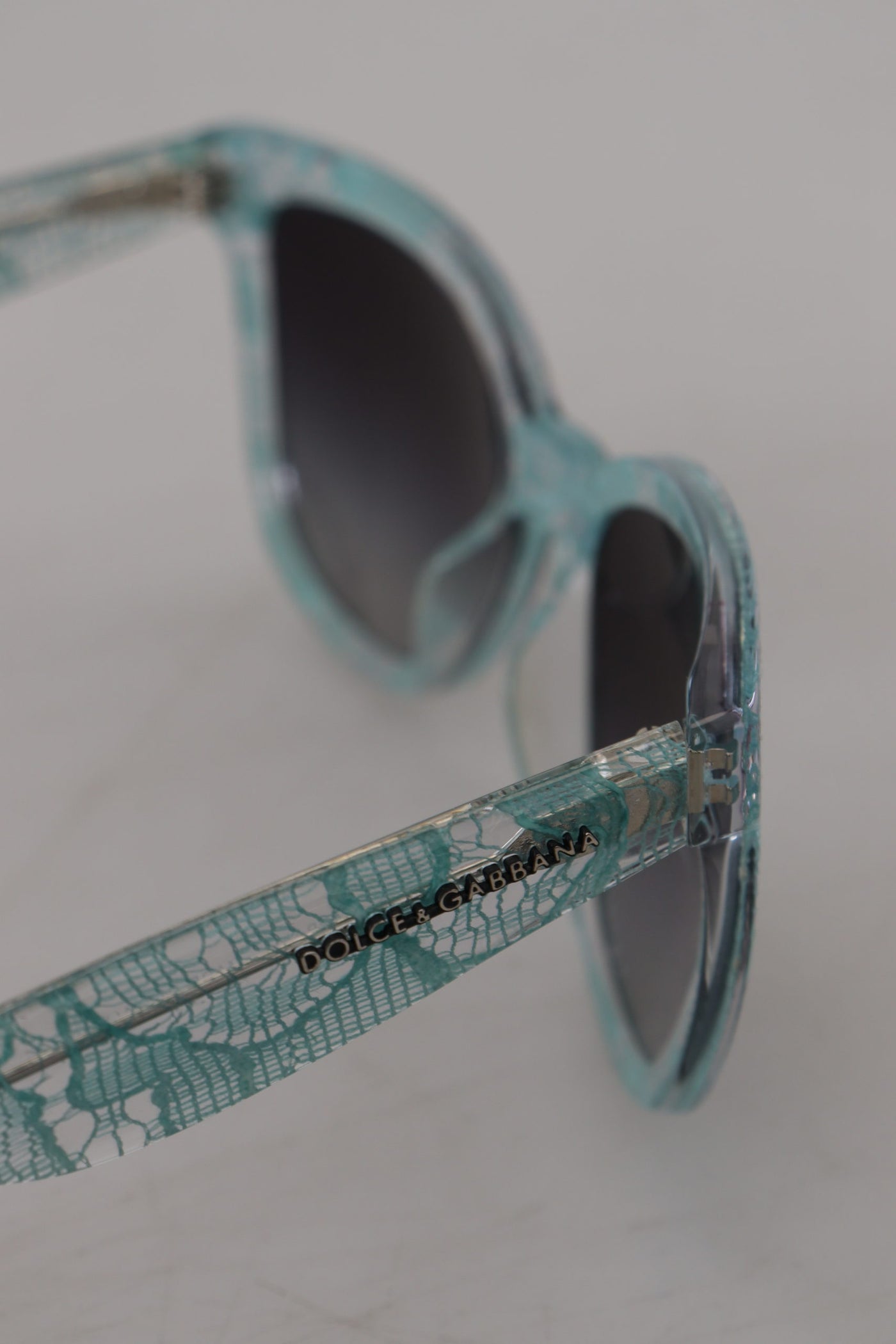 Blue Lace Crystal Acetate Butterfly DG419C Sunglasses