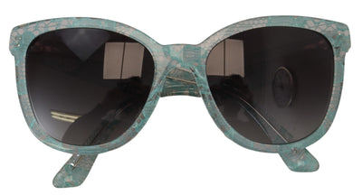 Blue Lace Crystal Acetate Butterfly DG419C Sunglasses