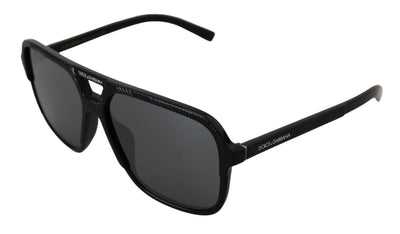 Black Rectangle Lens Unisex D4354F Sunglasses