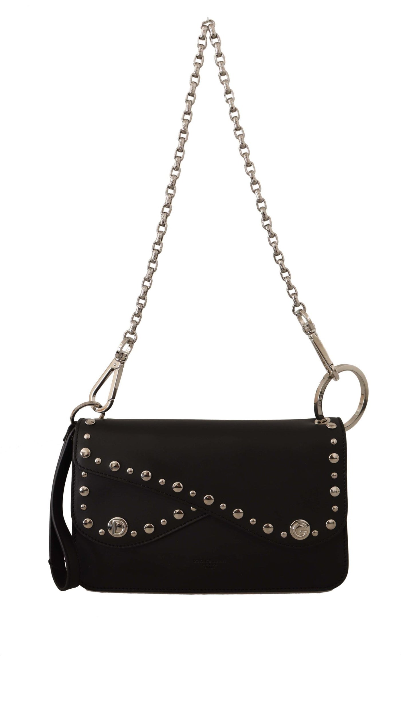 Black Leather Shoulder Saddle Cross Body Bag