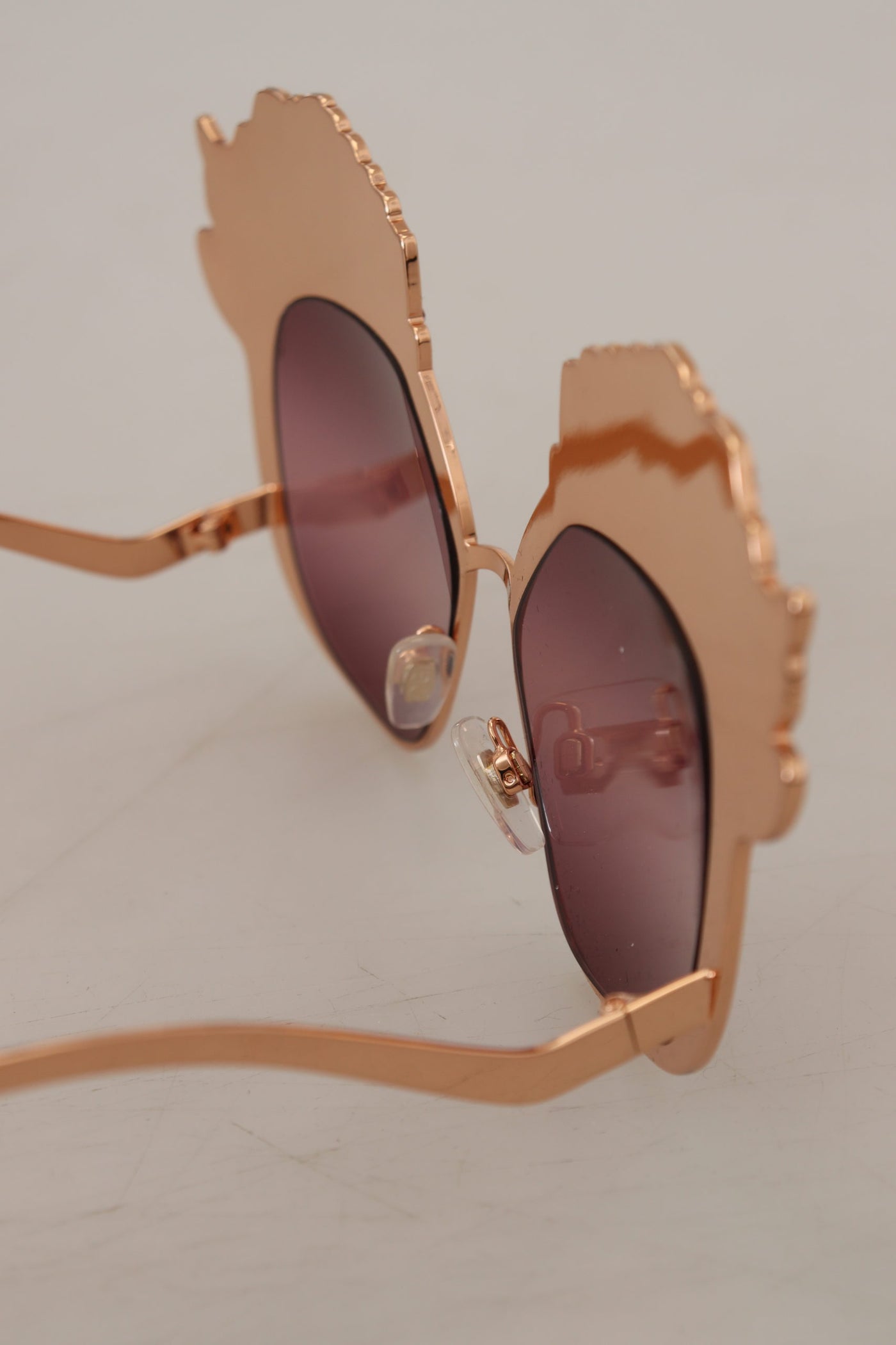 Pink Gold Rose Sequin Embroidery DG2202 Sunglasses