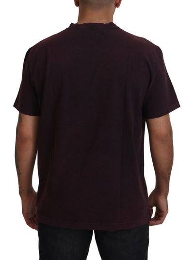 Bordeaux Crewneck Short Sleeve  T-shirt