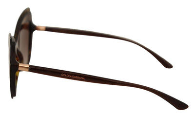 Brown Havana Butterfly Frame Brown Gradient Lens Sunglasses