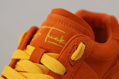 Orange Leather P.j. Tucker Sneakers Shoes