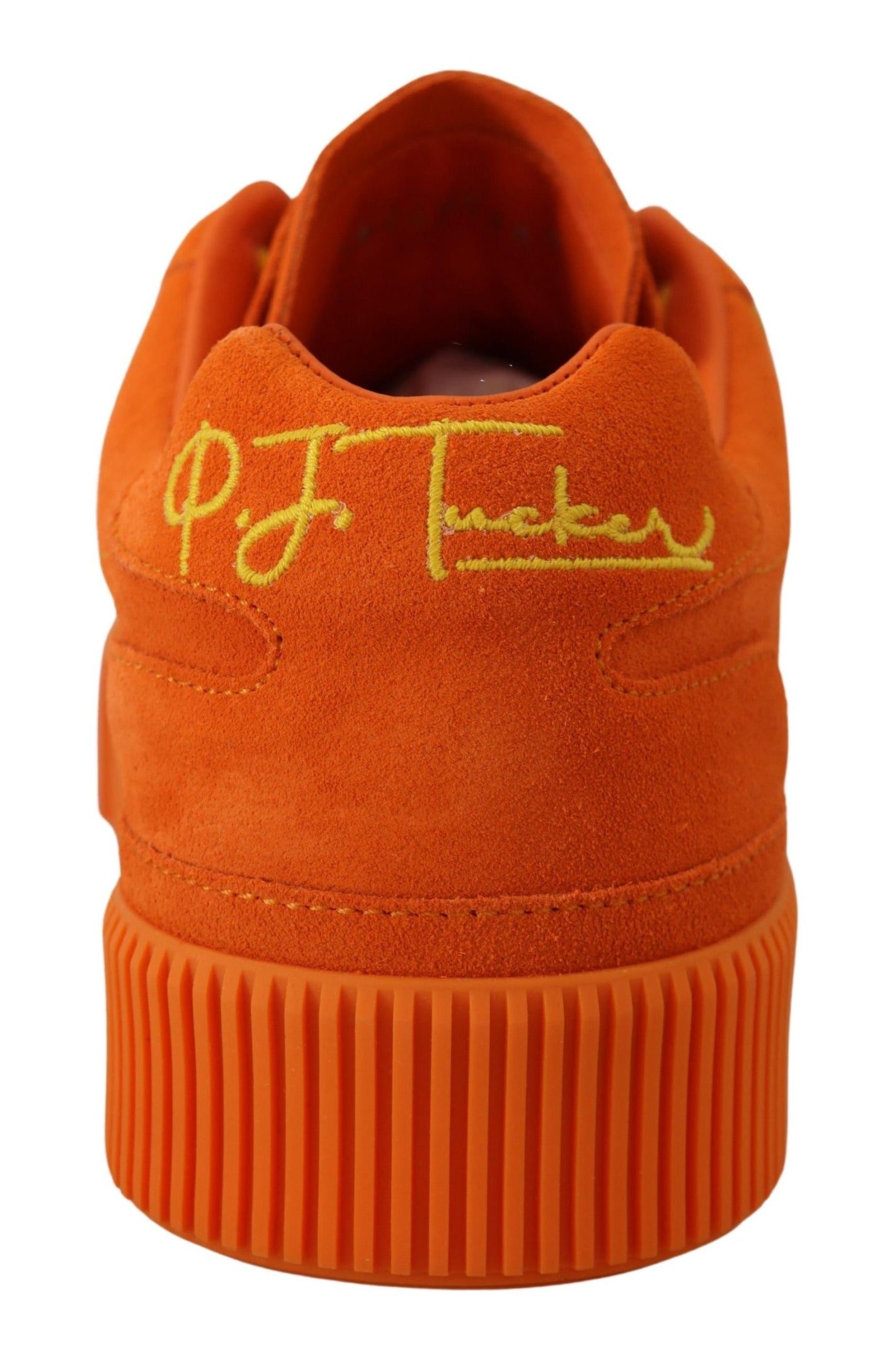 Orange Leather P.j. Tucker Sneakers Shoes