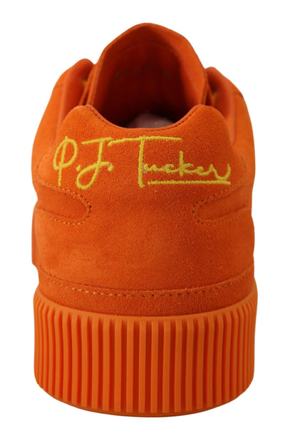 Orange Leather P.j. Tucker Sneakers Shoes