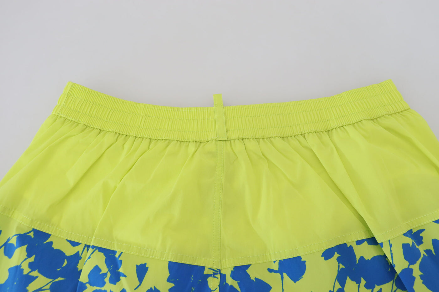 Blue Green Logo Print Men Beachwear Shorts Swimwear