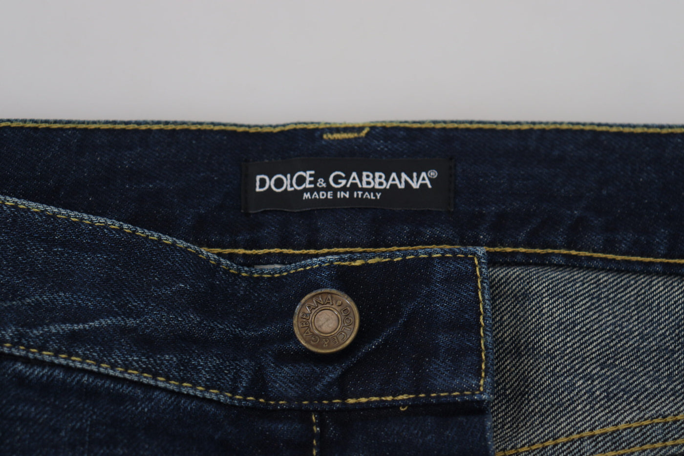 Blue Washed Regular Cotton Denim Jeans