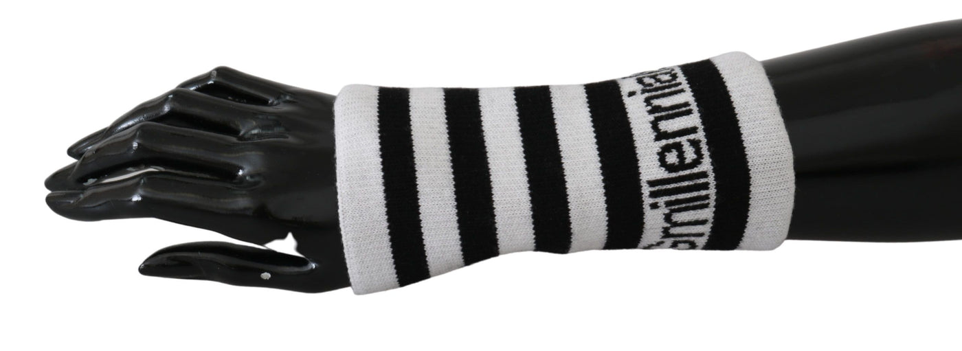 Black White 1 PSC Wool Arm Warmer DGMillennials  Gloves