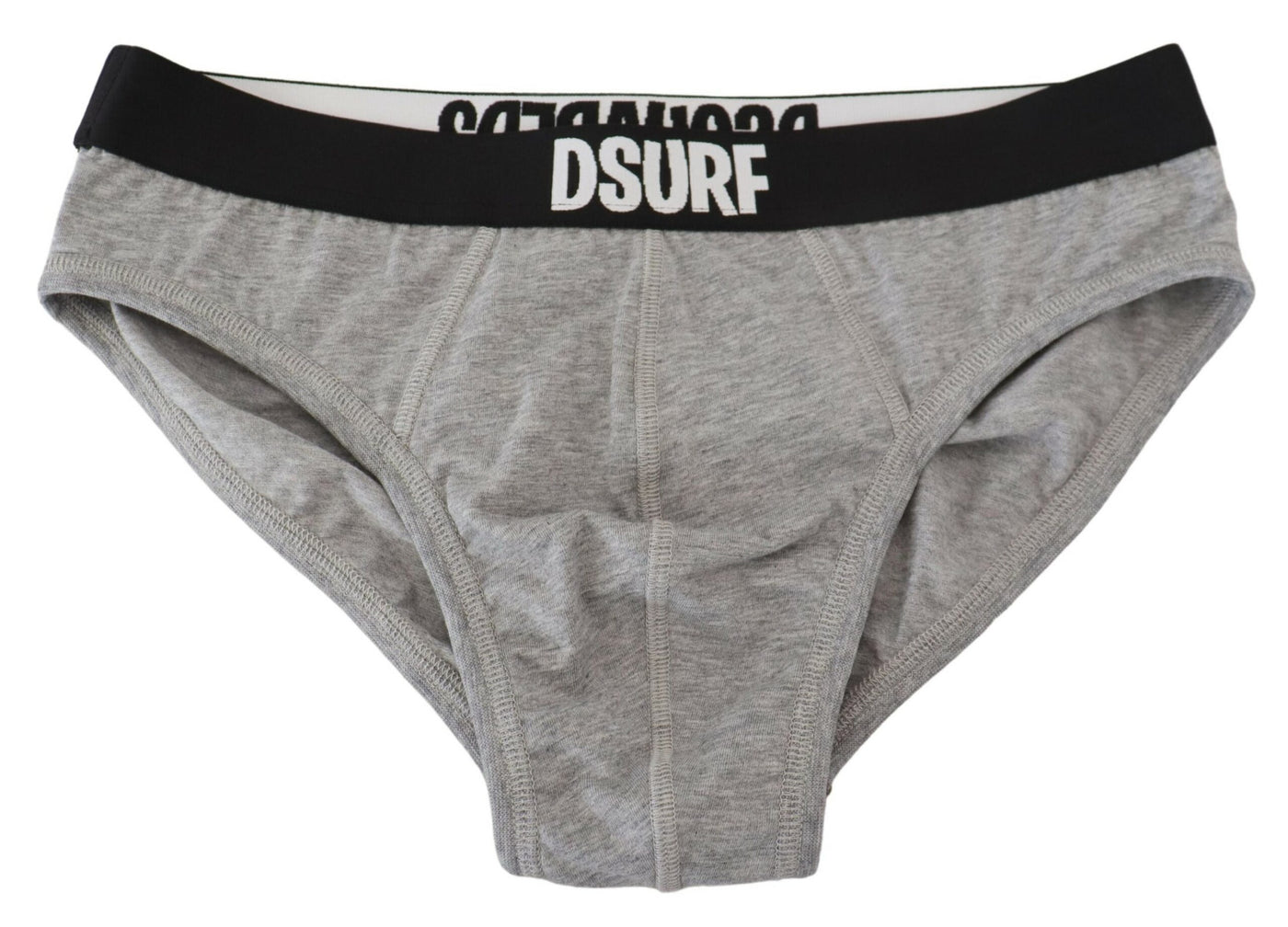 Gray DSURF Logo Cotton Stretch Men Brief Underwear