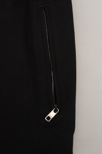 Black Cotton Drawstring Jogger Sweatpant Pants