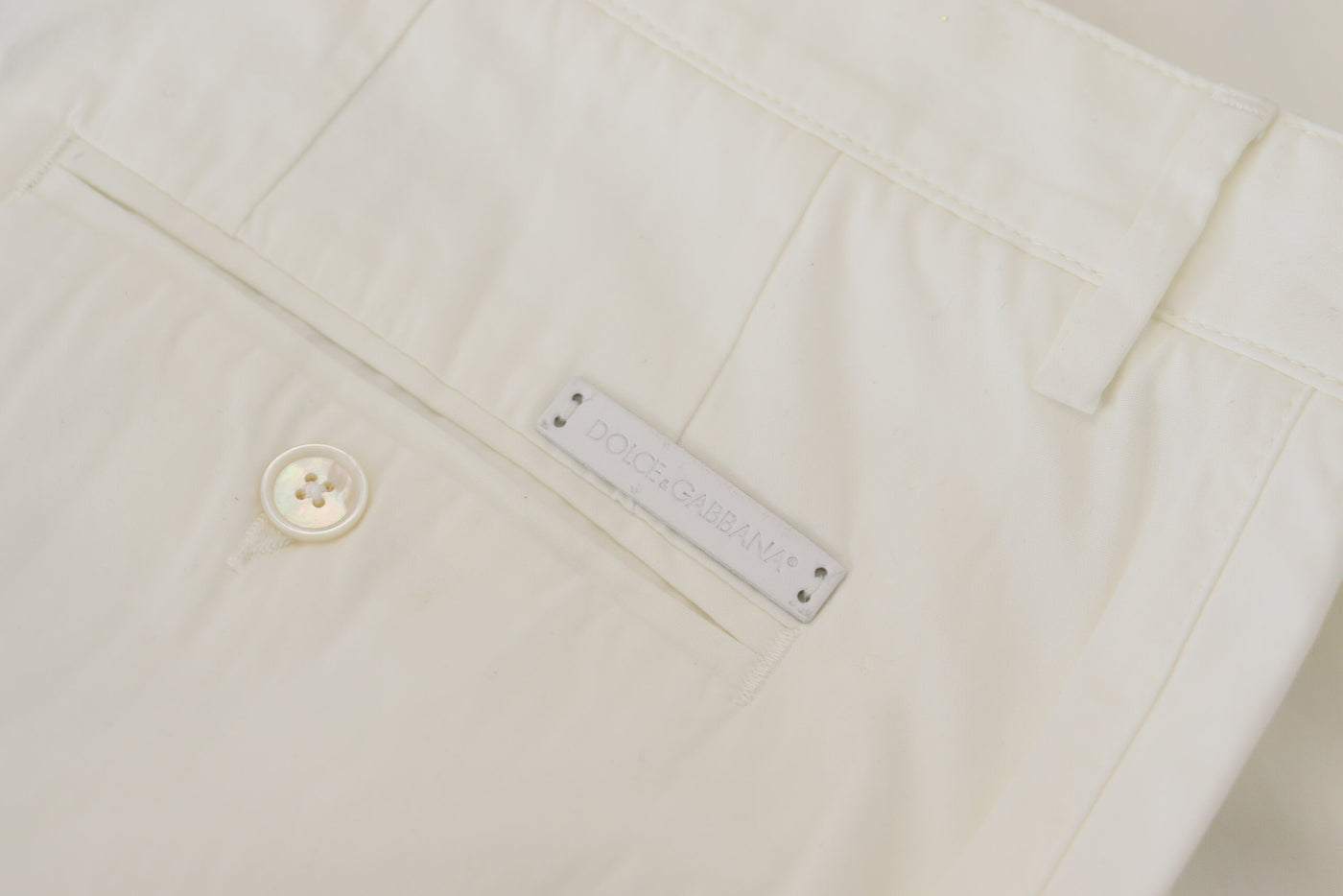 White Cotton Dress Formal Men Pants