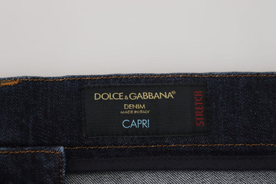 Blue Cotton Capri Mens Denim Jeans