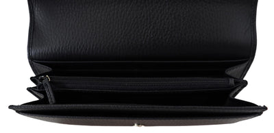 Black Icon Leather Wallet