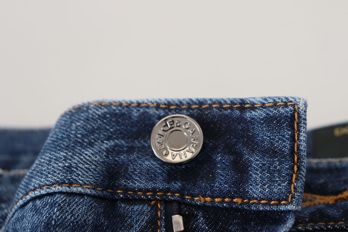 Blue Cotton Blend Cargo Patch Men Denim Jeans