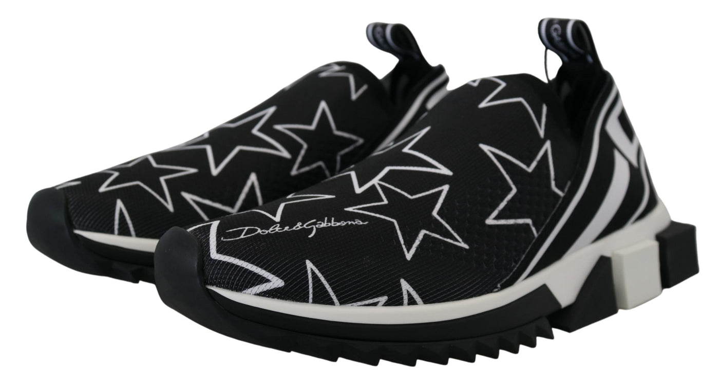 White Black Logo Stars Sneakers Sorrento Shoes