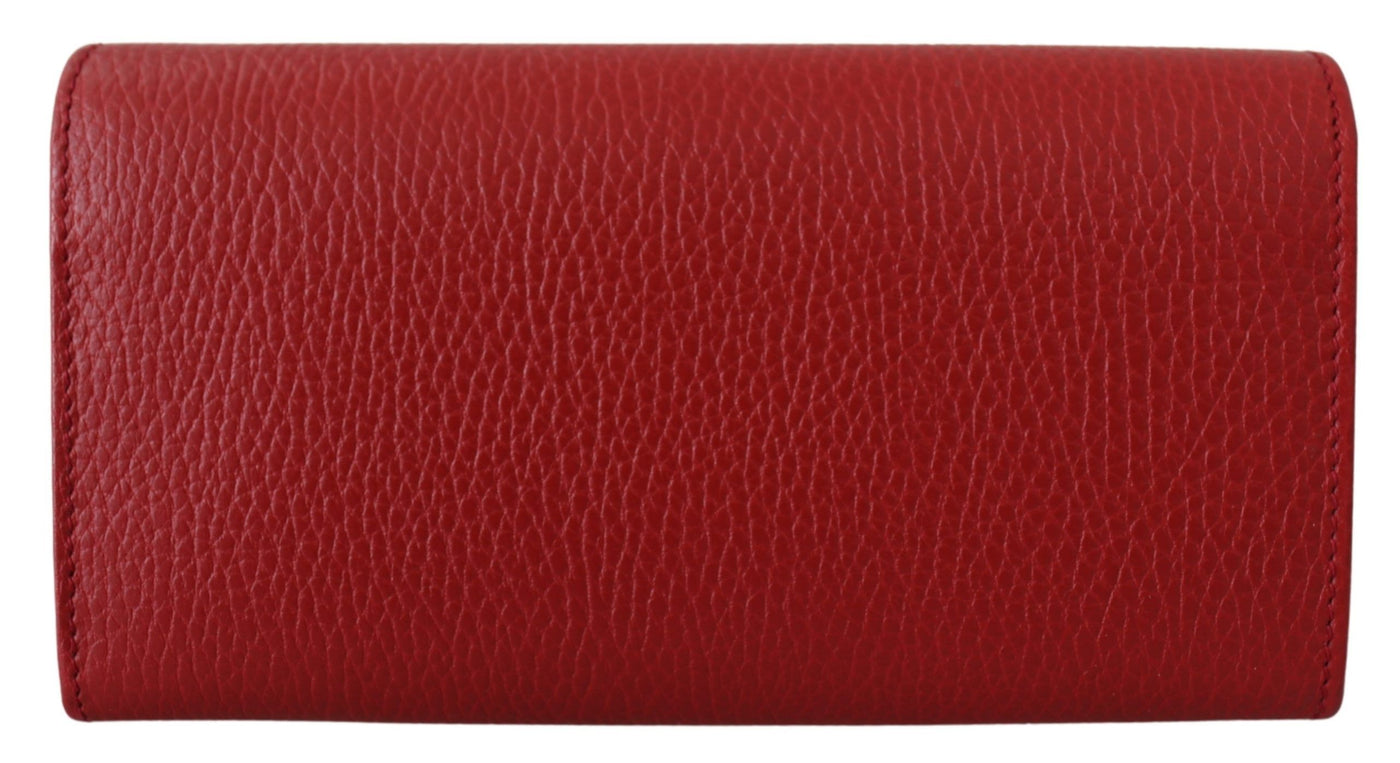 Red Icon Leather Wallet