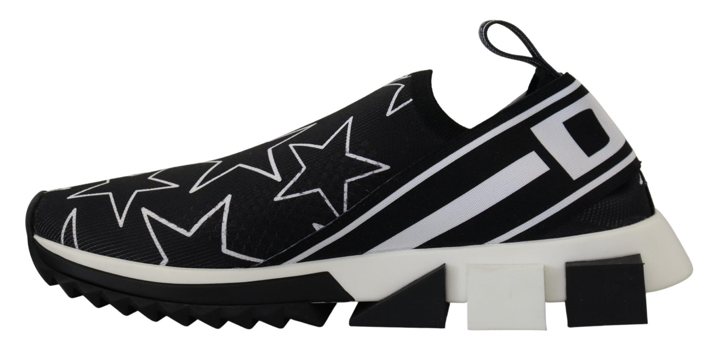 White Black Logo Stars Sneakers Sorrento Shoes